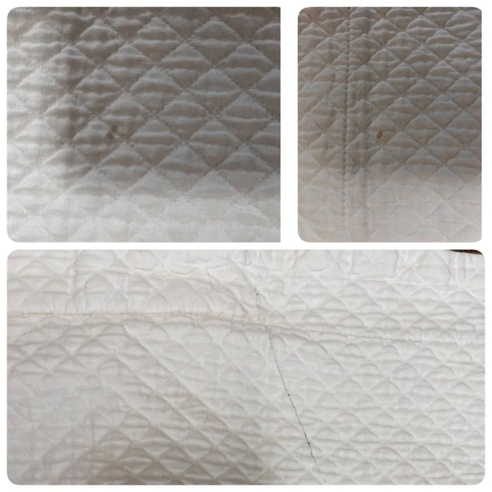 Restoration Hardware 2pc Set Quilted Ivory King & Standard Sham Pillowcase